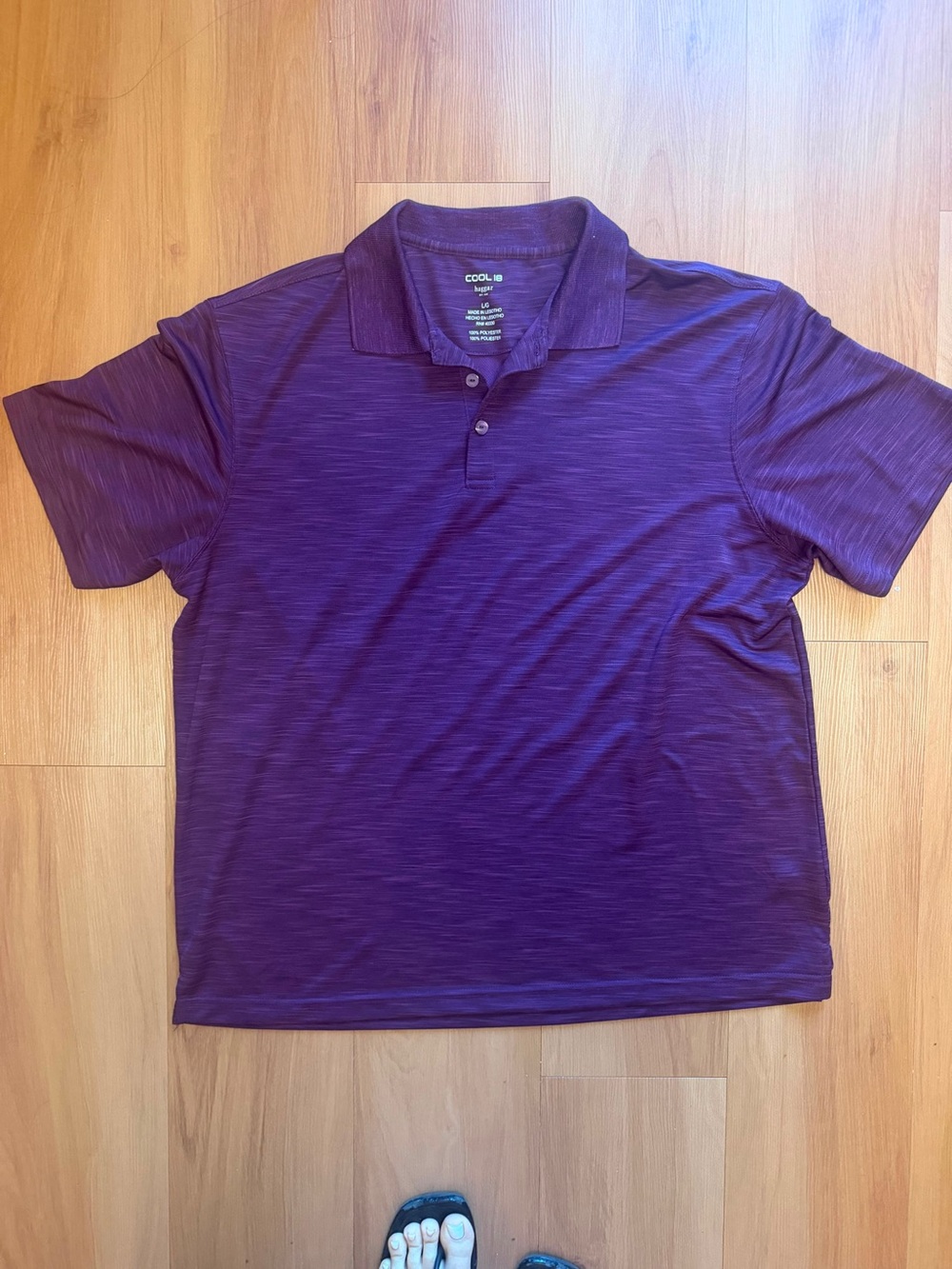 Haggar Deep Purple Short-Sleeve Polo